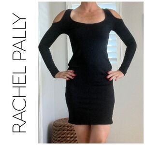 🖤 Rachel Pally Women's Mini Open Corner Shoulders Long Sleeves Dress. Size L 🖤
